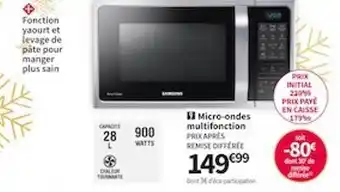 Conforama Micro-ondes multifonction samsung offre