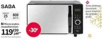 Conforama Micro ondes monofonction offre