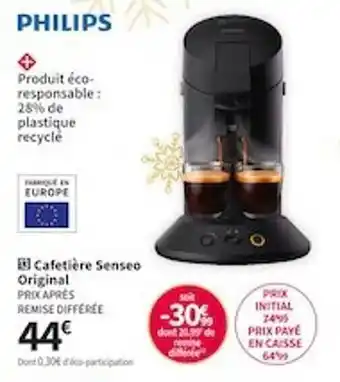 Conforama Cafétière senseo original philips offre