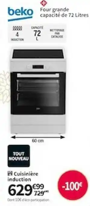 Conforama Cuisinière induction beko offre