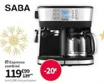Conforama Expresso combiné saba offre