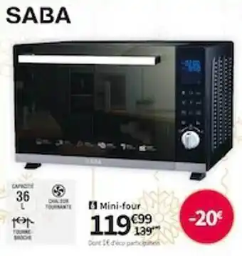 Conforama Mini-four saba offre