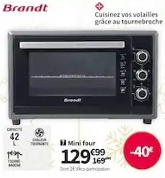 Conforama Mini four brandt offre