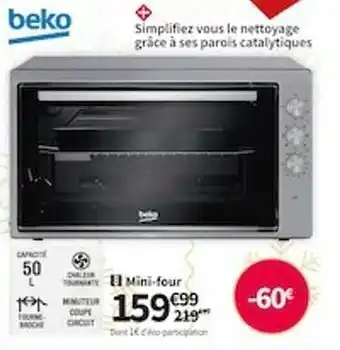 Conforama Mini-four beko offre