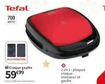 Conforama Croque gaufre tefal offre