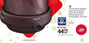 Conforama Fondue tefal offre