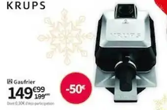 Conforama Gaufrier krups offre