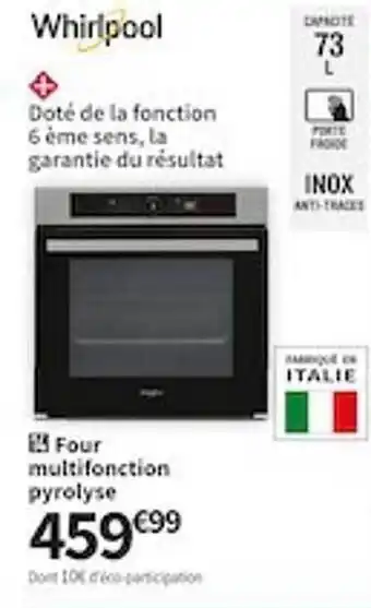 Conforama Four multifonction pyrolyse whirlpool offre