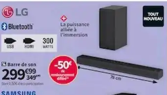 Conforama Barre de son lg offre