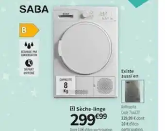 Conforama Sèche-linge saba offre