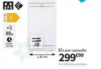 Conforama Lave-vaisselle far offre
