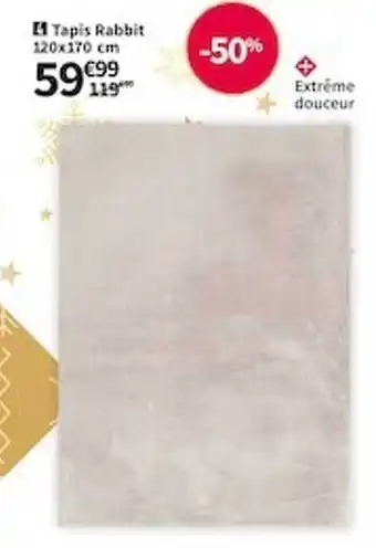 Conforama Tapis rabbit 120 x 170 cm offre