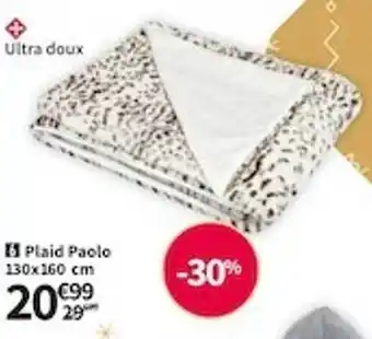 Conforama Plaid paolo 130 x 160 cm offre