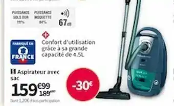 Conforama Aspirateur avec sac offre