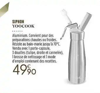 Culinarion Siphon yoocook offre