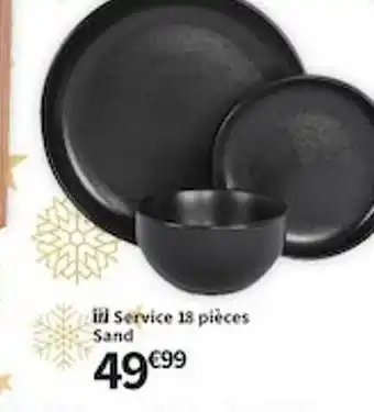 Conforama Service 18 pièces sand offre
