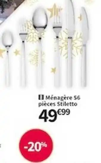 Conforama Ménagère 56 pièces stiletto offre