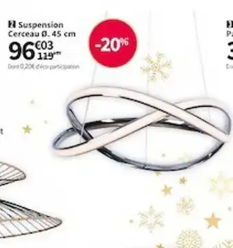 Conforama Suspension cerceau ø 45 cm offre