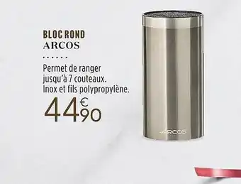 Culinarion Bloc rond arcos offre