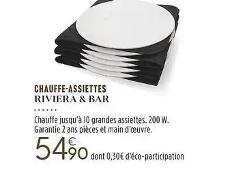 Culinarion Chauffe-assiettes riviera & bar offre