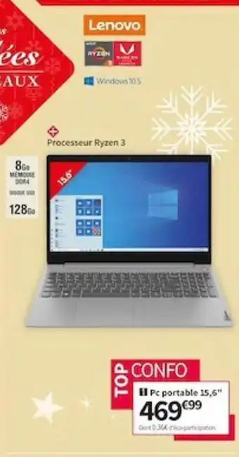 Conforama Pc portable 15,6 offre