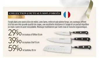 Collection couteaux 100% forgés chefs&co