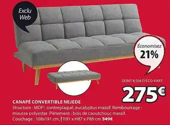 JYSK Canapé convertible nejede offre