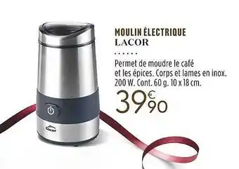 Culinarion Moulin électrique lacor offre