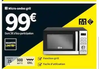 Conforama Micro-ondes gril far offre