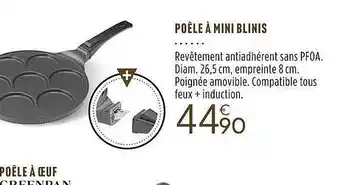 Poêle à mini blinis