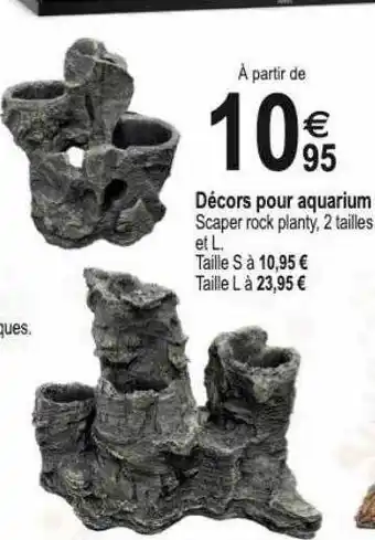 Tridôme Décors pour aquarium offre
