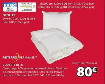 JYSK Couette alta offre