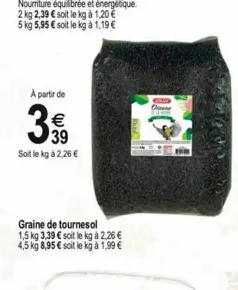 Tridôme Graine de tournesol offre