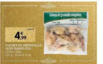 Intermarché Cuisses de grenouille 13-20 surgelées offre