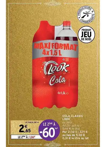 Intermarché Cola classic look offre
