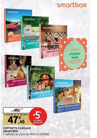 Intermarché Coffrets cadeaux smartbox offre