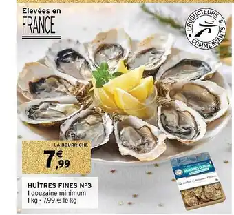 Intermarché Huîtres fines n°3 offre