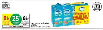 Intermarché Lait uht demi-écrémé lactel offre