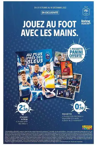 Intermarché Sticker album, pochette offre