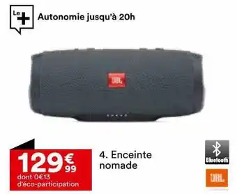 BUT Enceinte nomade jbl offre