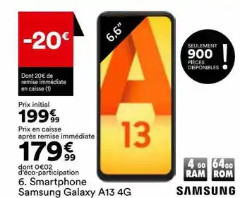 BUT Smartphone samsung galaxy a13 4g offre