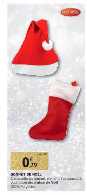 Intermarché Bonnet de noël offre