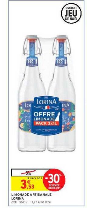 Intermarché Limonade artisanale lorina offre