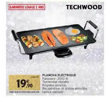 Plancha électrique techwood