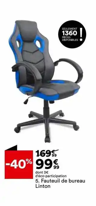 BUT Fauteuil de bureau linton offre