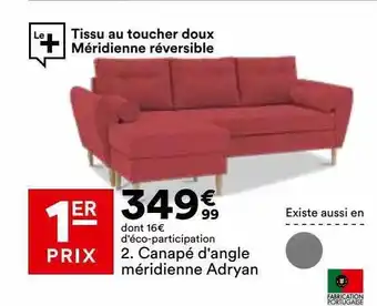 BUT Canapé d'angle méridienne adryan offre