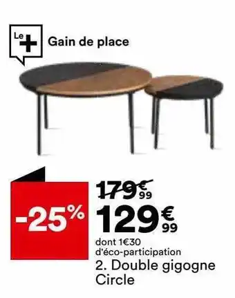 Double gigogne circle