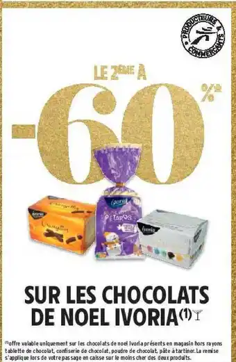 Intermarché Les chocolats de noël ivoria offre
