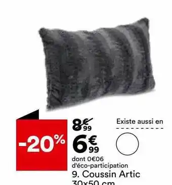 BUT Coussin artic 30 x 50 cm offre