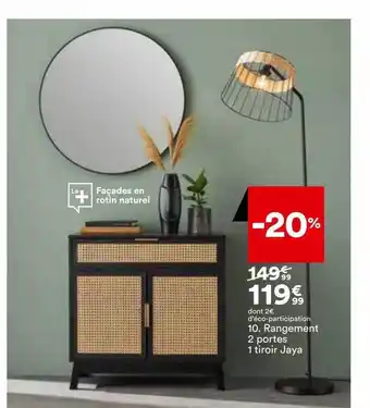 BUT Rangement 2 portes 1 tiroir jaya offre